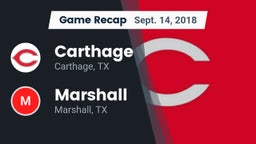 Recap: Carthage  vs. Marshall  2018
