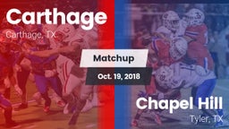 Matchup: Carthage  vs. Chapel Hill  2018