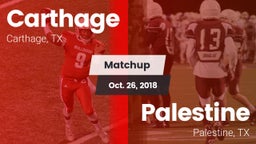 Matchup: Carthage  vs. Palestine  2018