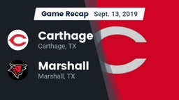 Recap: Carthage  vs. Marshall  2019