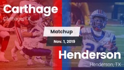 Matchup: Carthage  vs. Henderson  2019