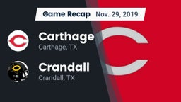 Recap: Carthage  vs. Crandall  2019