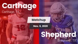 Matchup: Carthage  vs. Shepherd  2020