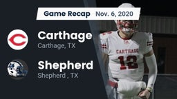 Recap: Carthage  vs. Shepherd  2020