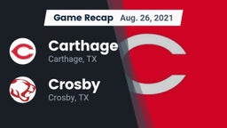 Recap: Carthage  vs. Crosby  2021