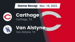 Recap: Carthage  vs. Van Alstyne  2022