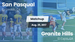Matchup: San Pasqual High vs. Granite Hills  2017