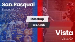 Matchup: San Pasqual High vs. Vista  2017