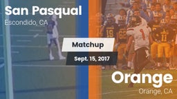 Matchup: San Pasqual High vs. Orange  2017