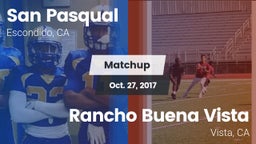 Matchup: San Pasqual High vs. Rancho Buena Vista  2017