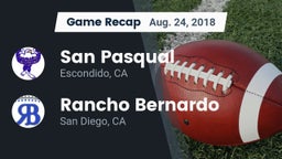 Recap: San Pasqual  vs. Rancho Bernardo  2018
