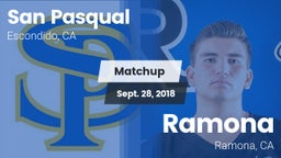 Matchup: San Pasqual High vs. Ramona  2018