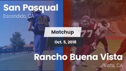 Matchup: San Pasqual High vs. Rancho Buena Vista  2018