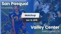 Matchup: San Pasqual High vs. Valley Center  2018