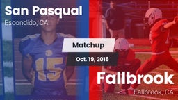 Matchup: San Pasqual High vs. Fallbrook  2018