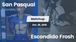 Matchup: San Pasqual High vs. Escondido Frosh 2018