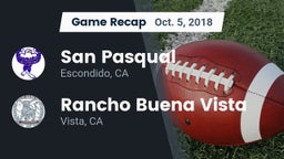 Recap: San Pasqual  vs. Rancho Buena Vista  2018