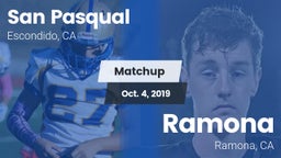 Matchup: San Pasqual High vs. Ramona  2019