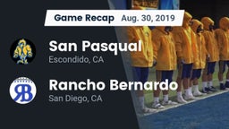 Recap: San Pasqual  vs. Rancho Bernardo  2019