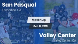 Matchup: San Pasqual High vs. Valley Center  2019