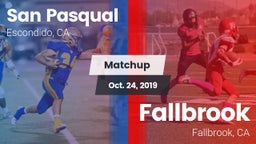 Matchup: San Pasqual High vs. Fallbrook  2019