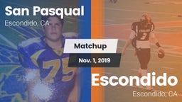 Matchup: San Pasqual High vs. Escondido  2019