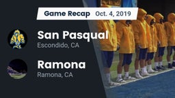 Recap: San Pasqual  vs. Ramona  2019