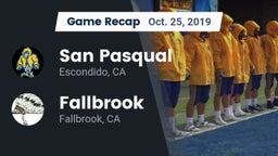 Recap: San Pasqual  vs. Fallbrook  2019