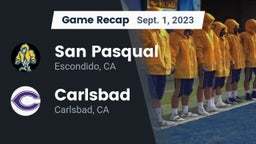 Recap: San Pasqual  vs. Carlsbad  2023