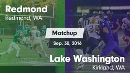 Matchup: Redmond  vs. Lake Washington  2016