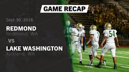 Recap: Redmond  vs. Lake Washington  2016