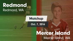 Matchup: Redmond  vs. Mercer Island  2016