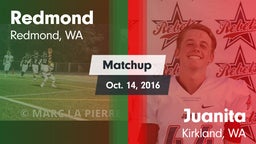 Matchup: Redmond  vs. Juanita  2016