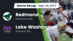 Recap: Redmond  vs. Lake Washington  2017