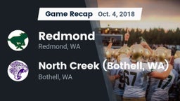 Recap: Redmond  vs. North Creek (Bothell, WA) 2018