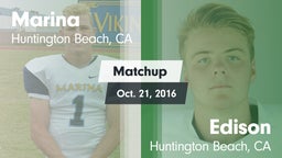 Matchup: Marina  vs. Edison  2016