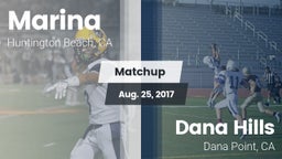 Matchup: Marina  vs. Dana Hills  2017