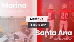 Matchup: Marina  vs. Santa Ana  2017