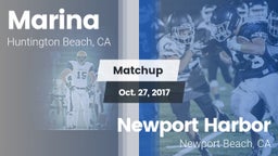 Matchup: Marina  vs. Newport Harbor  2017