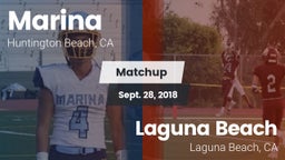 Matchup: Marina  vs. Laguna Beach  2018