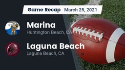 Recap: Marina  vs. Laguna Beach  2021