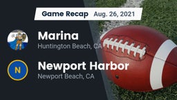 Recap: Marina  vs. Newport Harbor  2021