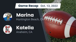 Recap: Marina  vs. Katella  2022