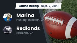 Recap: Marina  vs. Redlands  2023