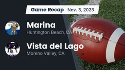 Recap: Marina  vs. Vista del Lago  2023