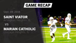 Recap: Saint Viator  vs. Marian Catholic  2016