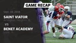 Recap: Saint Viator  vs. Benet Academy  2016