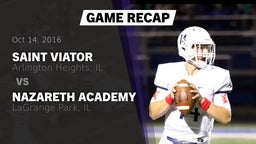 Recap: Saint Viator  vs. Nazareth Academy  2016