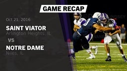 Recap: Saint Viator  vs. Notre Dame  2016