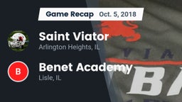 Recap: Saint Viator  vs. Benet Academy  2018